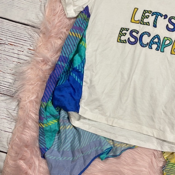 Mira Mikati White Tee with Colorful Accents - Picture 7 of 13